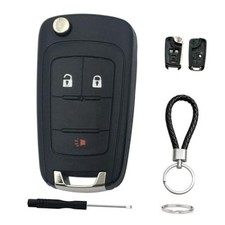 Key Fob Case for 2010-2017 Chevy Equinox Chevrolet Sonic GMC Terrain 3 Button