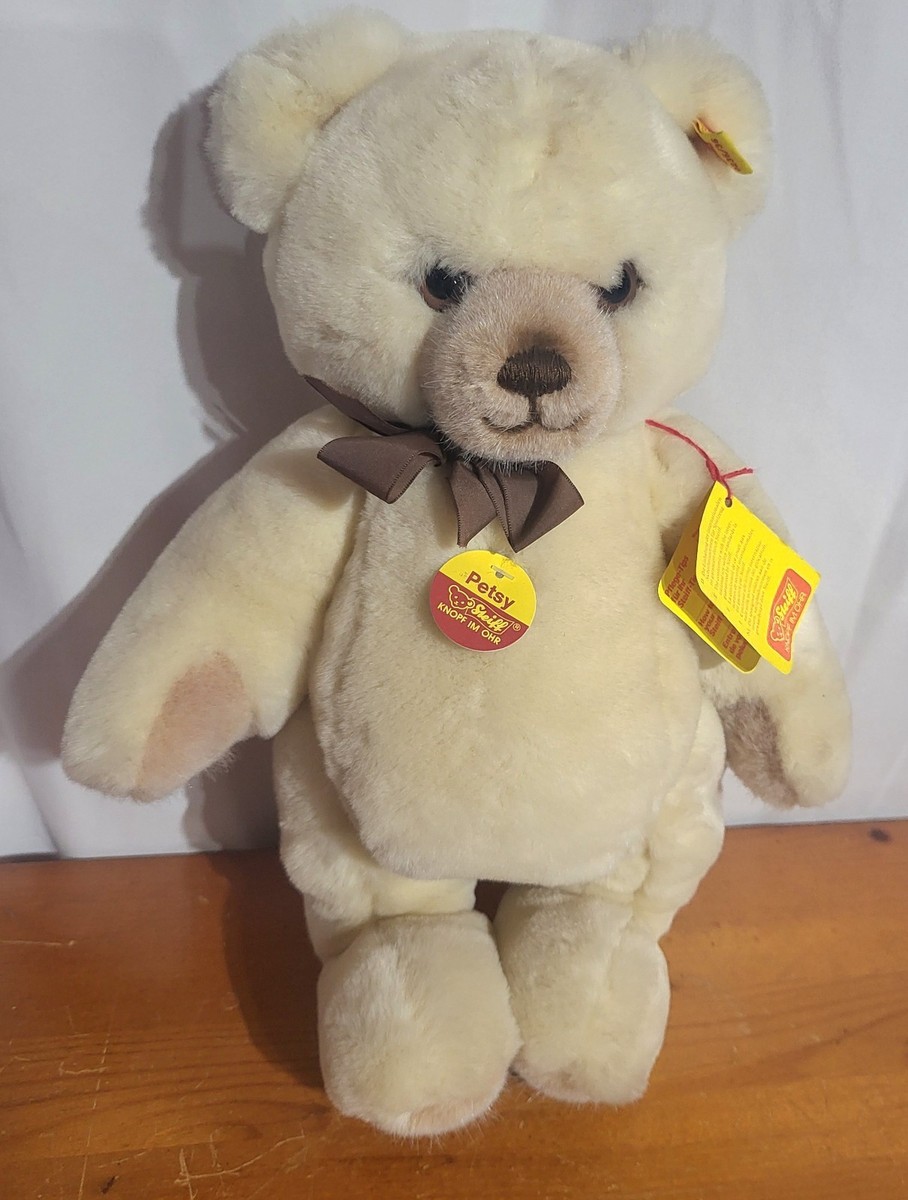NEW Steiff Teddy Bear Petsy 0235/35 Knopf Im Ohr NWT Adjustable