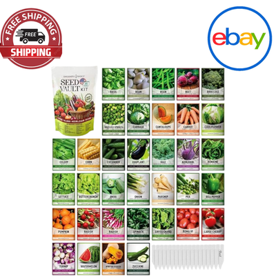 #ad Survival Vegetable Seeds Garden Kit over 16000 Seeds Non Gmo and Heirloom $53.00