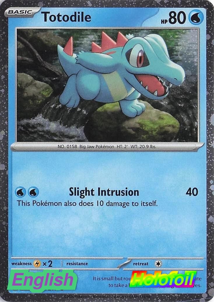 Pokemon- Totodile (Cosmos Holo) [MCAP - 041/217] Miscellaneous Cards & Produc...