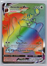 Greedent VMAX 272/264 Fusion Strike Holo NM