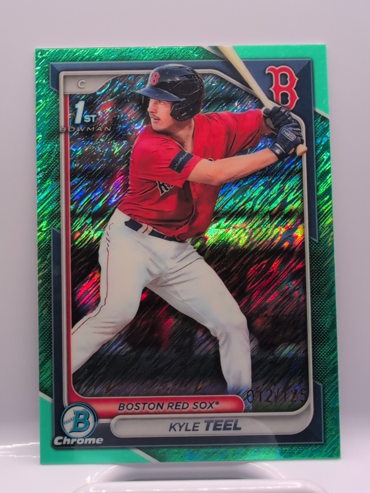 2024 Bowman Kyle Teel BCP-48 Aqua Shimmer /125 1st RC