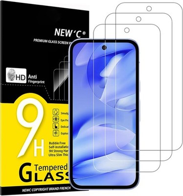 NEW'C 3 Pack Designed for Google Pixel 9a Screen 9A - 6.2 inches, Transparent 