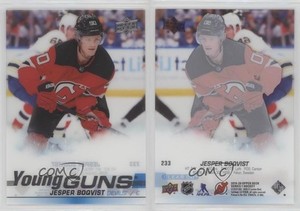 2019-20 Upper Deck Young Guns Clear Cut Jesper Boqvist #233 Rookie RC