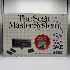 Sega Master System Spielekonsole (PAL) in schöner OVP + Hang On - CIB BOXED