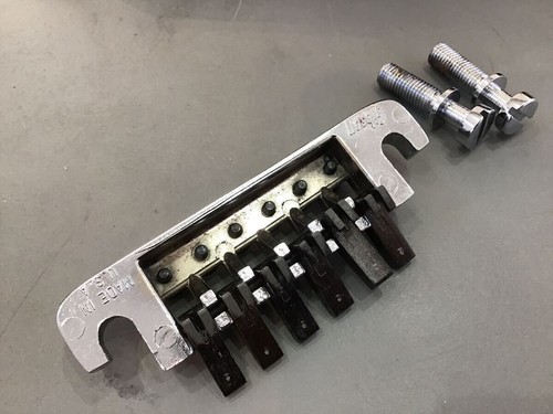 Tailpiece Gibson TP-6 Fine Tuner anni '70 argento - Foto 2 di 4