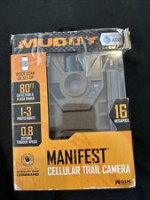 Muddy Manifest 2.0 Cellular Trail Camera 80 ft Range 16 Megapixel MUD-ATW NEW