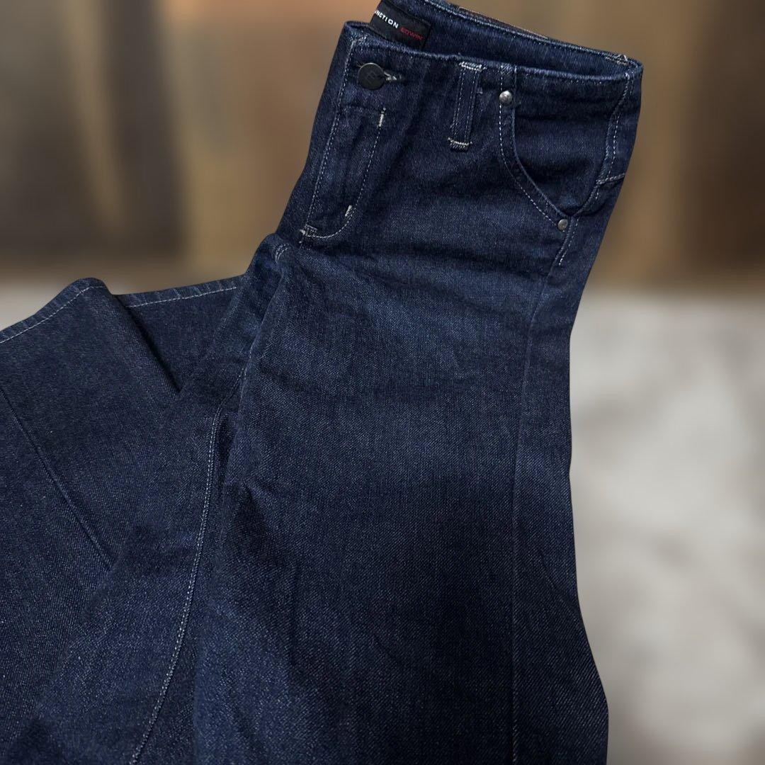 EDWIN E-FUNCTION Draping Flare Jeans 27x32 Dark B… - image 10