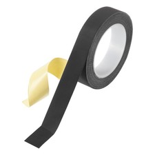 Acetate Cloth Cloth Adhesive Tape, 1inx98ft Black Electrical Tape