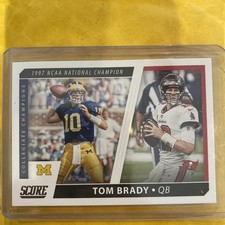 2021 Score #CC9 Tom Brady Collegiate Champions Pwe 