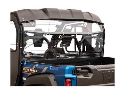 SuperATV Rear Windshield for 2013+ Yamaha Viking | 1/4'' Thick Light Tint Stan...