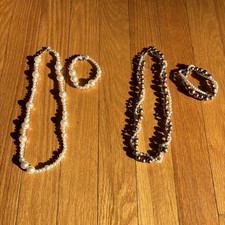 J Crew Girls Necklace and Bracelet Sets Lot of 2 Gold Tone