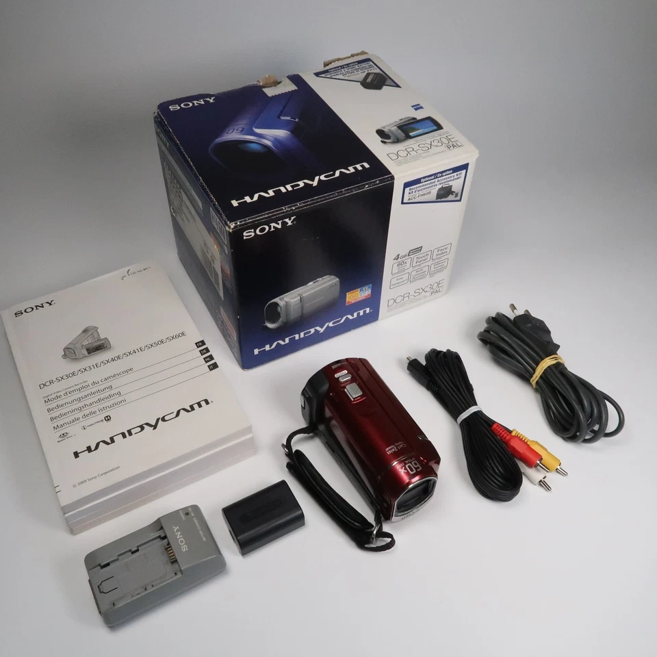 Sony Handycam DCR-SX30E Touchscreen, Camcorder Video Recorder, Boxed - Refurbish - Photo 2/4