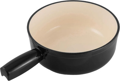 Lugano 2QT Cast Iron Fondue Pot Replacement for Cheese, Chocolate & Caramel