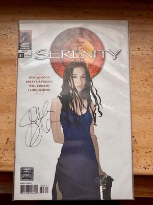 Serenity #3 Of 3 Dark Horse Comics 2005 River Tam cover Signed by Summer Glau