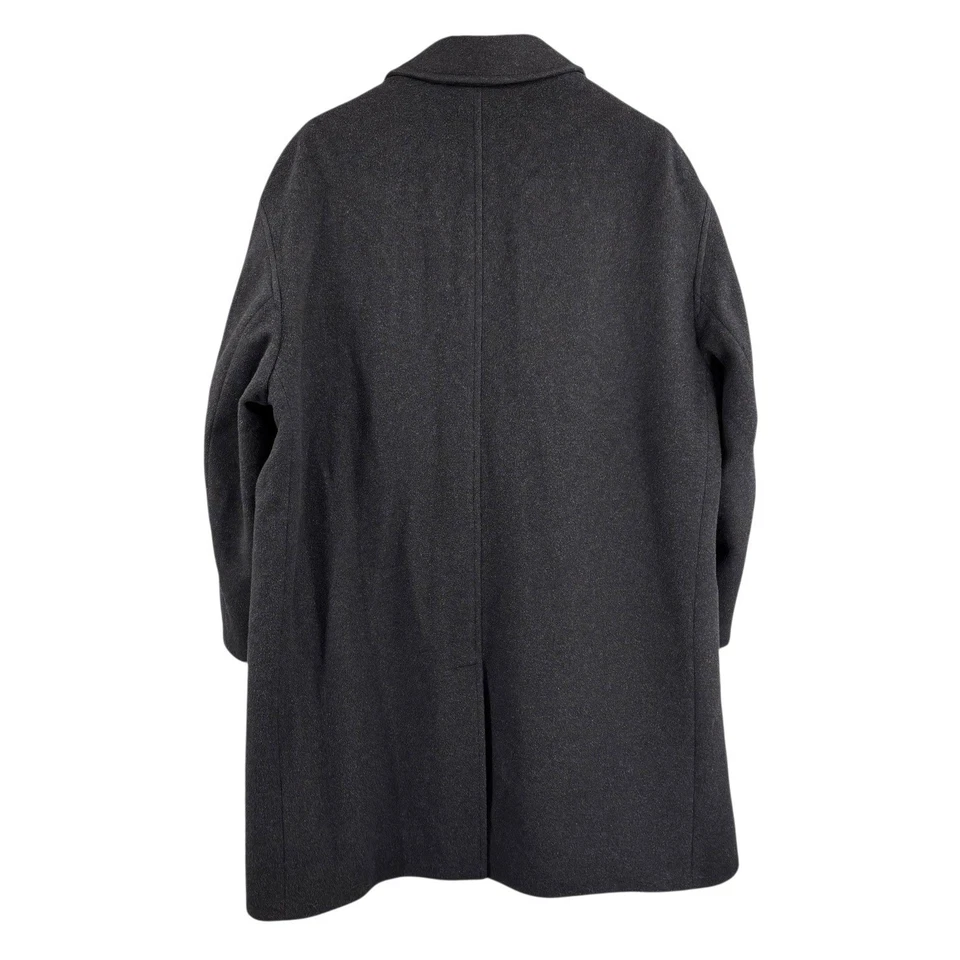 Brooks Brothers 100% ягненка шерсти средней длины пальто 46R 46 шерсти пальто древесный уголь - Изображение 2 из 4