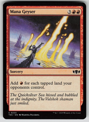 #ad #ad Mana Geyser Normal C Commander: Tarkir: Dragonstorm 223 NM $2.93