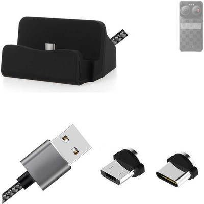 Ladestation für iiiF150 Air3 + USB-Typ C u. Micro-USB-Adapter