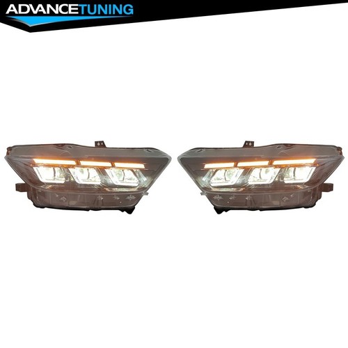 Fits 15-22 Mustang Shelby 2024 Style Front Bumper LED Switchback Headlight Lamp - Bild 11 von 12