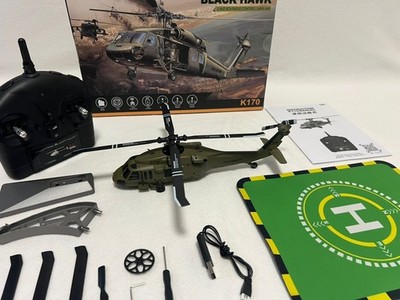 WLtoys K170 Black Hawk UH-60L RC Helicopter 4CH 2.4GHz Brushless Motor 6-Axis Gy