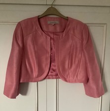 Jacques Vert Size 16 Pink Jacket Wedding/Occasion