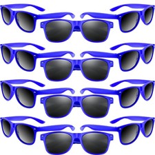 MIAHART 12 Pack Kids Party Sunglasses Bulk Summer Favors One Size, Blue