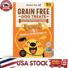 Member’s Mark Grain-Free Peanut Butter Dog Treats 5 lb Bag – Crunchy Biscuits