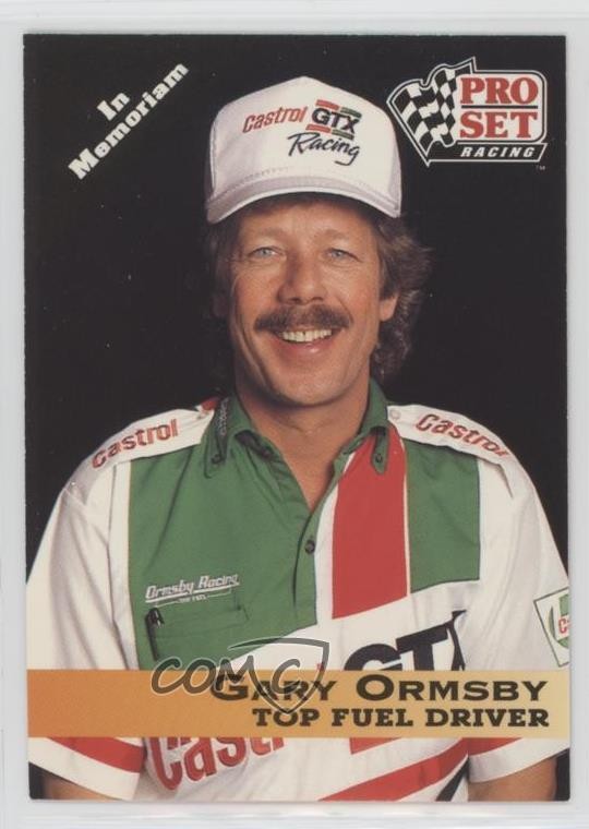 1992 Pro Set NHRA Gary Ormsby #16 Rookie RC 0q3
