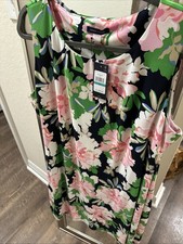 Tommy Hilfiger Dress Size 16  Floral Midi Sleeveless - NWT