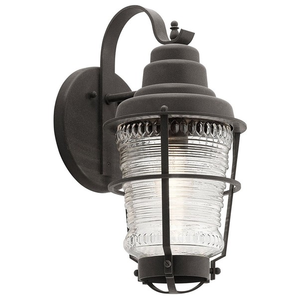 Wandlampe AußEn Vintage IP44 45,7 Cm Hoch Aluminium Glas E27 Leuchte Outdoor-image