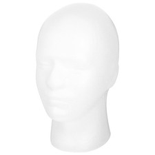 Set of 2 Dummy Head Hair Mannequin Show Men Model Hat Hairdressing