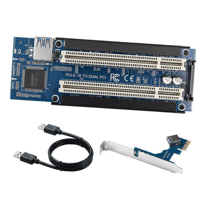 Pcie Auf PCI Adapterkarte PCI E Express X1 Auf Dual PCI Riser Extender Karte Mit