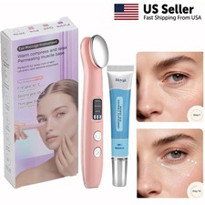 Electric Eye Massager Vibration Wrinkle Anti-Ageing Eye Dark Circle Remove Serum