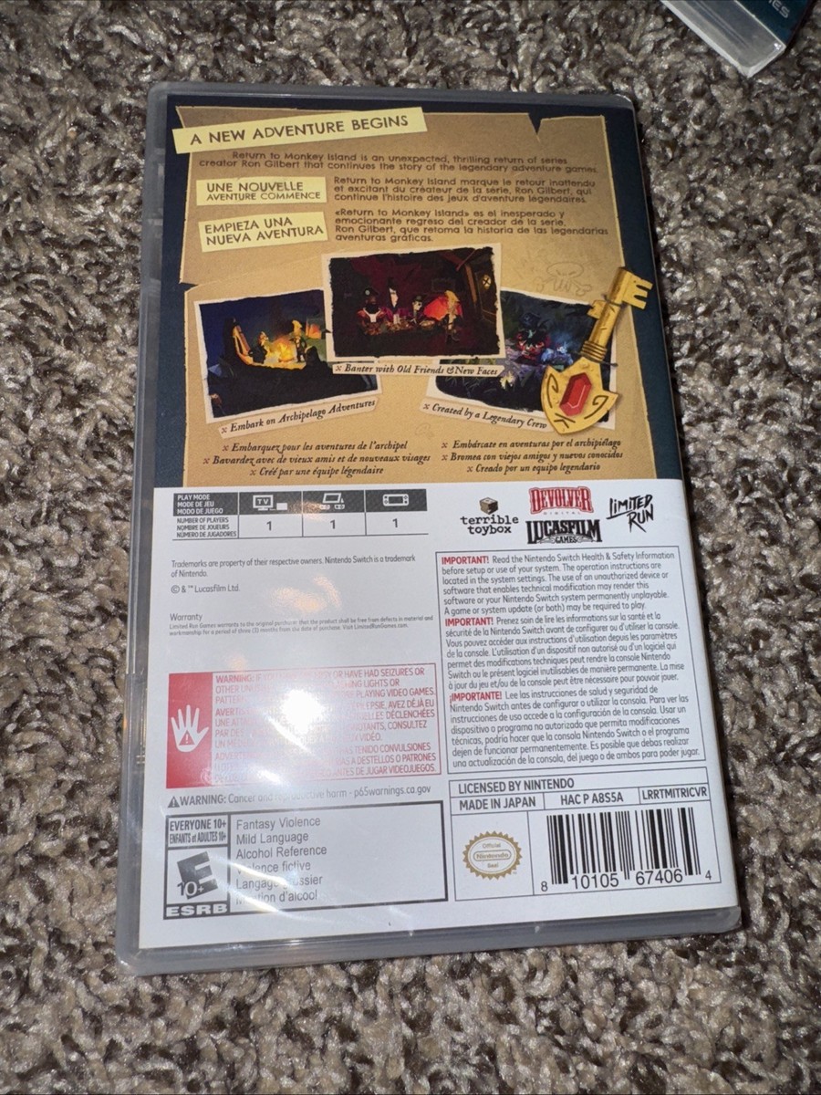 Return to Monkey Island (Nintendo Switch, 2022) for sale online | eBay