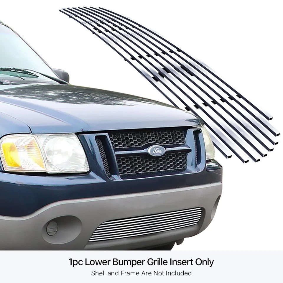 Para 2001-2003 Ford Explorer Sport/01-05 Sport Trac para-choque grade de tarugo cromada - Imagem 3 de 4