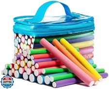 Tifara Beauty Salon Heatless Flexible Hair Rollers Curlers 42-pack 7" Soft Fo