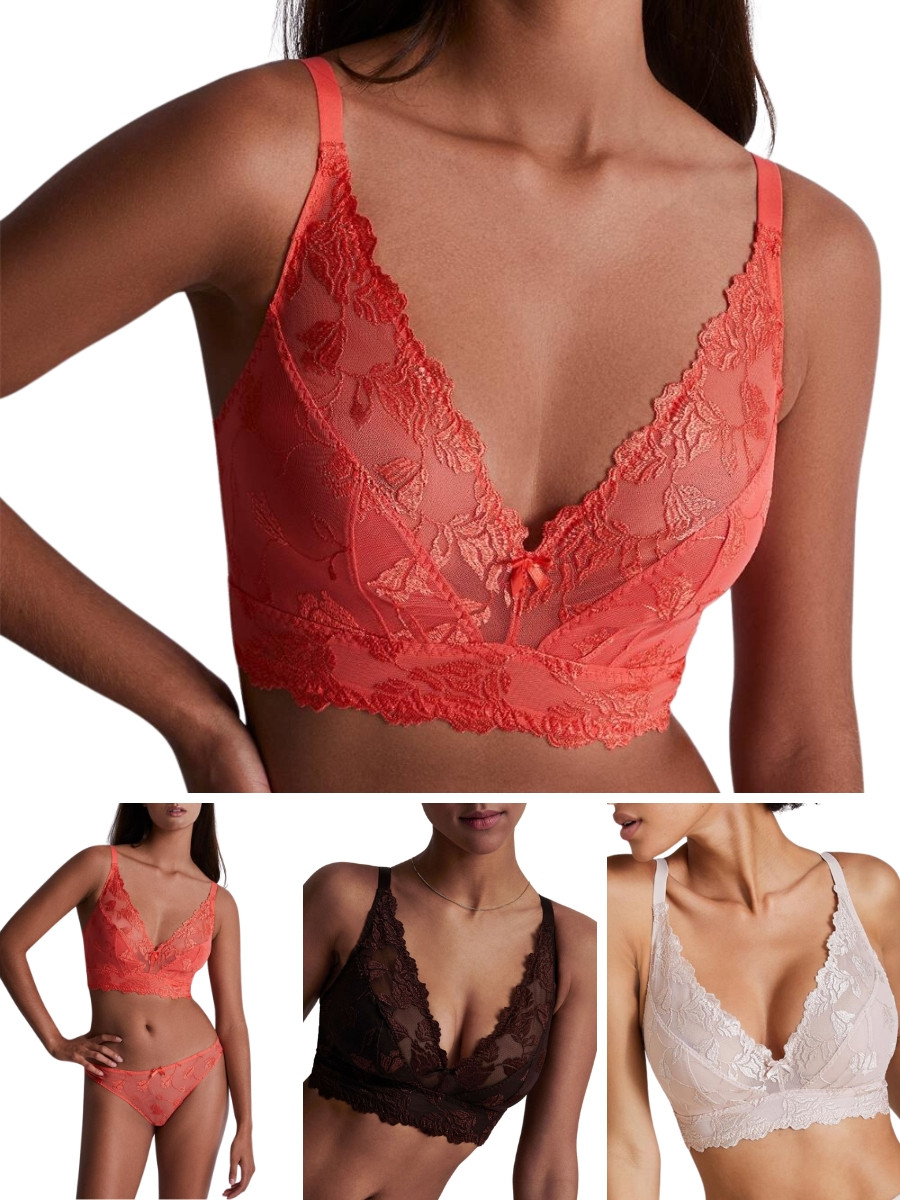 Aubade Softessence Bralette Bra Triangle Bras Padded Embroidered Luxury Lingerie-image
