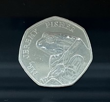 2017 Jeremy Fisher 50p coin Fifty Pence Beatrix Potter