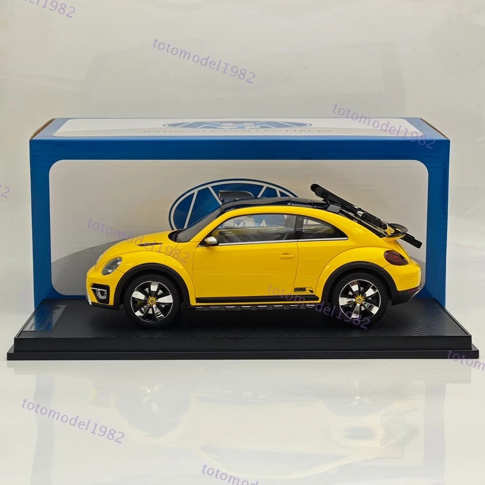 1:18 Volkswagen Beetle Dune Concept Radscale Collectibles Resin Model Car Yellow - Image 2 of 4