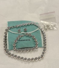 Set sfere rigide Tiffany & Co. SS - collana, orecchini e bracciale.