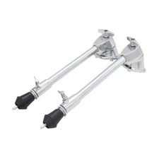 2Pcs Bass Drum Legs Adjustable Anti Slip Drum Accessories Straight Drum Feet
