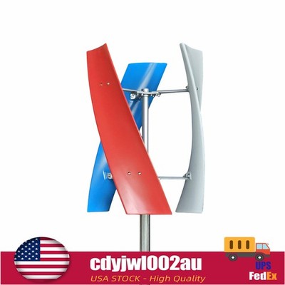 500W DC 24V Wind Turbine Generator Kit w/ Charge Controller Windmill Power USA