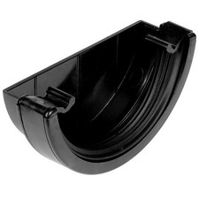 Half Round 112mm Guttering & 68mm Down pipe Fittings | BLACK / WHITE | BULK BUY!