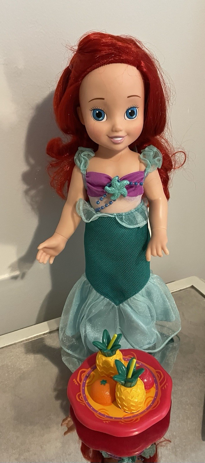 DISNEY PRINCESS LITTLE MERMAID ARIEL BABY DOLL WITH ACCESSOR