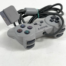 Sony PlayStation PS1 Controller Grey SCPH-1080 Tested and Clean