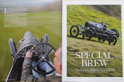 Original 2014 OCTANE extract article: 1921/28 GN SPECIAL vintage trialling scene