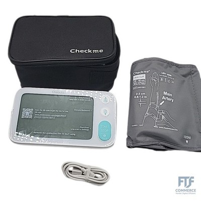 CheckMe BP3 C1 Bluetooth-Blutdruckmessgerät mit LCD-Display, Oberarm-Blutdruckme