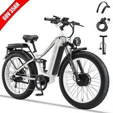 45MPH Peak 6000W Dual Motor 26" e-MTB For Adult 60V/35Ah Built-in Battery eBike
