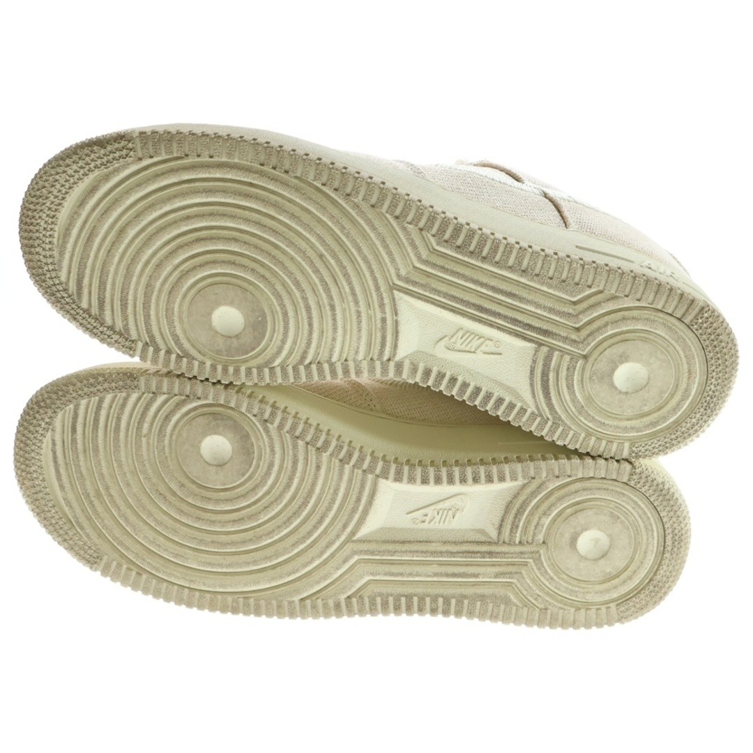 NIKE XSTUSSY AIR FORCE 1 LOW FOSSIL STONE STUSSY CUT SNEAKERS US9.5 27.5cm Used thumbnail 5