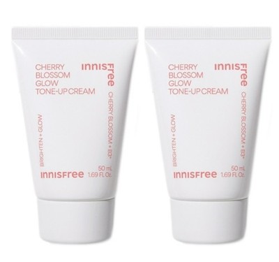 [2er Set] Innisfree Cherry Blossom Glow Tone Up Cream 50ml Brightening K-Beauty